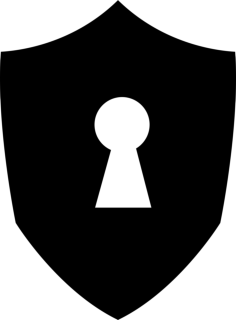 Keyhole In A Shield Black Shape Sketch Style Svg Vector, Free Vectors File